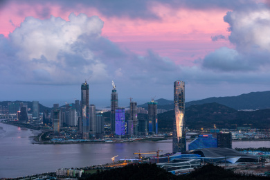 建设中的中国珠海横琴自贸区