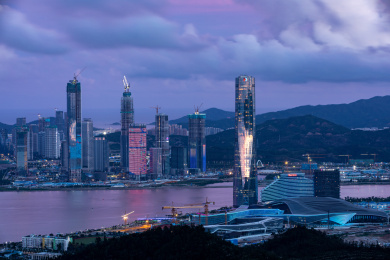 建设中的中国珠海横琴自贸区