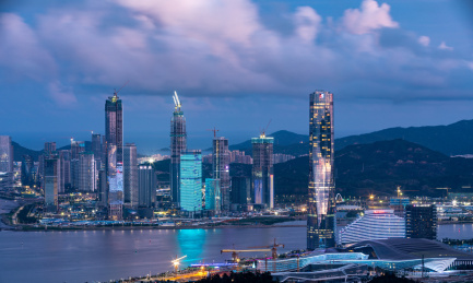 建设中的中国珠海横琴自贸区