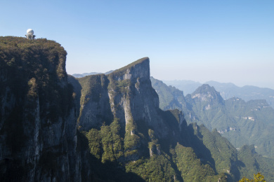 中国湖南张家界天门山倚虹关风光