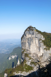 中国湖南张家界天门山景区玉壶峰风光