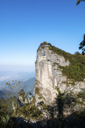 中国湖南张家界天门山景区玉壶峰风光