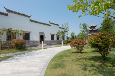 山东省青岛唐岛湾的中国院子徽派建筑