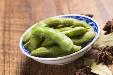 富含植物蛋白膳食纤维的毛豆