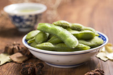 富含植物蛋白膳食纤维的毛豆