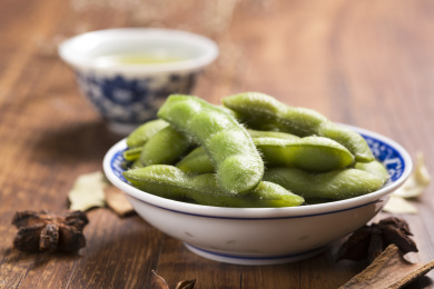 富含植物蛋白膳食纤维的毛豆