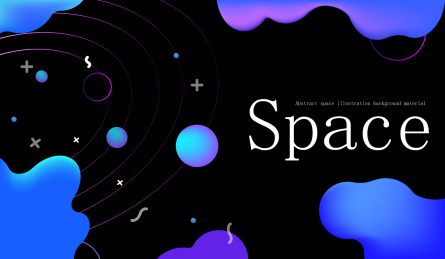 抽象太空流体渐变矢量背景