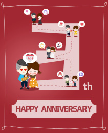 情侣甜蜜恋爱3周年纪念日快乐