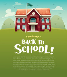 学校建筑 新学期 开学日