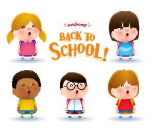 快乐儿童 新学期 开学日