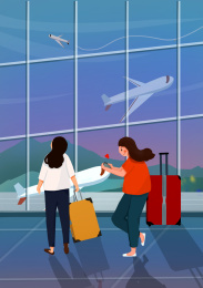 好朋友一起旅行毕业旅行季