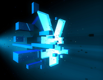 金融网络数据科技，数据存储与传输，货币符号，人民币