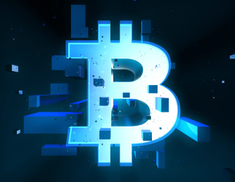 金融网络数据科技，数据存储与传输，货币符号，比特币