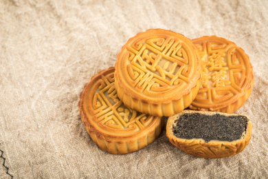 中国传统节日中秋节小吃月饼