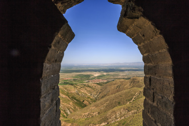 中国山西朔州市山阴县张家庄乡新广武村新广武明长城自然风光