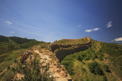 中国山西朔州市山阴县新广武明长城自然风光