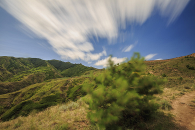 中国山西朔州市山阴县张家庄乡新广武村新广武明长城自然风光