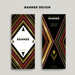 原住民族花纹横幅设计