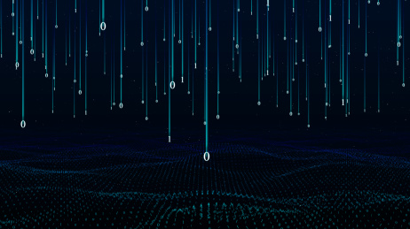 数字科技雨掉落数字科技浪潮