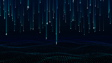 数字科技雨掉落数字科技浪潮