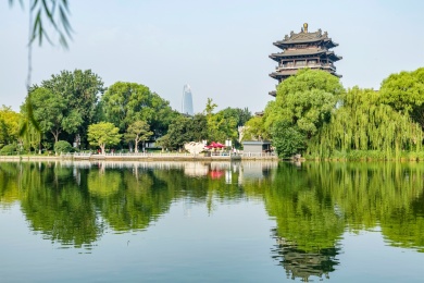 山东济南大明湖公园超然楼