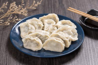 传统美食象征团圆喜庆的水饺