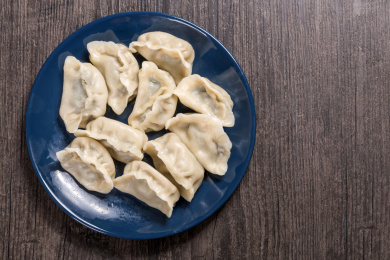 传统美食象征团圆喜庆的水饺