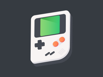 游戏机扁平化3D立体渐变风格矢量图标插画插图排版设计