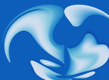 蓝色背景中抽象的流动纹理图案