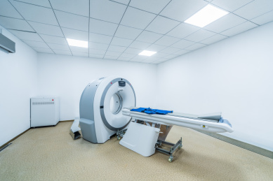 计算机体层摄影,CT机（电子计算机断层扫描），医学检查设备。