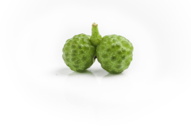 白底上连着的两颗藤椒