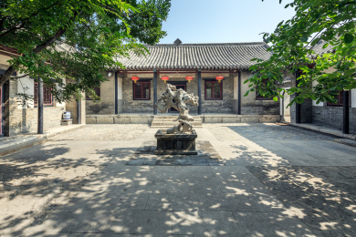 北方传统民居四合院，中国山东省潍坊市十笏园