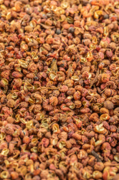 四川特产花椒调味料微距特写