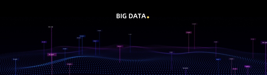 企业大数据未来抽象科技感背景图