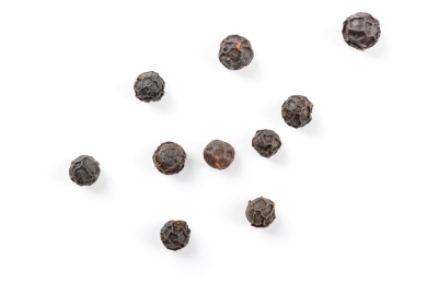 传统调味料黑胡椒微距特写