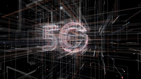 第五代移动通讯技术（5G）数字科技感背景图