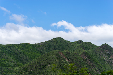 鸟瞰河北张家口崇礼夏季风光