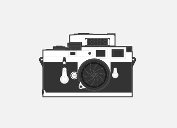 中古菲林胶片相机矢量插画设计素材