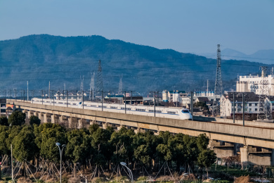 浙江省台州市黄岩区高铁动车立交桥交通建筑