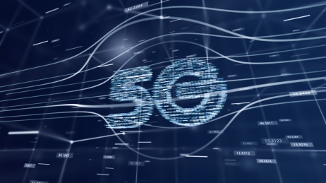 第五代移动通讯技术（5G）数字科技感背景图