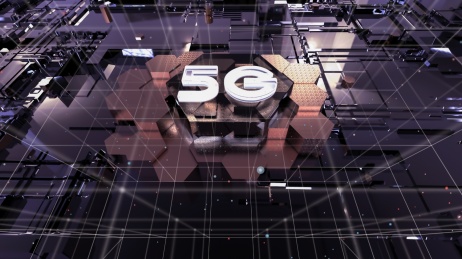 第五代移动通讯技术（5G）数字科技感背景图