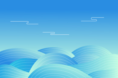 中国传统水波纹渐变插画背景