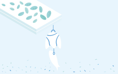 简约屋檐祈福风铃矢量插画