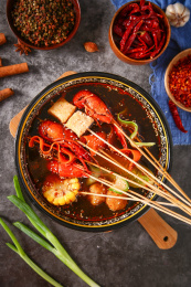 麻辣小龙虾蔬菜串串香