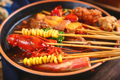 麻辣钵钵鸡炸串串