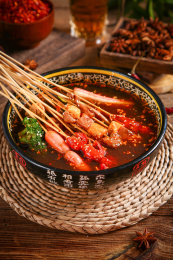 麻辣火腿蟹棒烤串