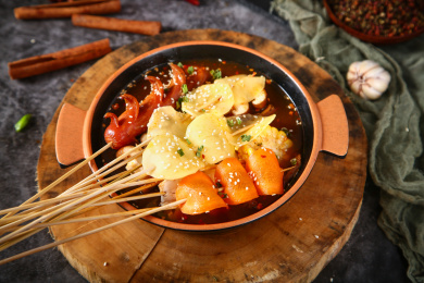 香辣土豆火腿香串串