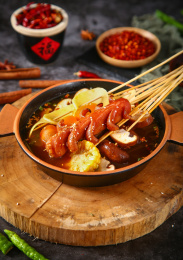 麻辣玉米火腿土豆串串