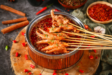 麻辣火锅鸡爪串串 鸡爪
