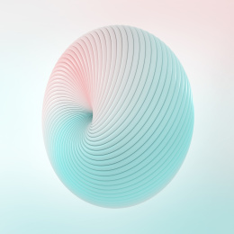 抽象的粉红与蓝色柔和线条背景